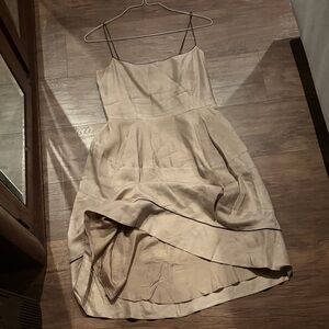 Yves Saint Laurent Beige Linen Dress